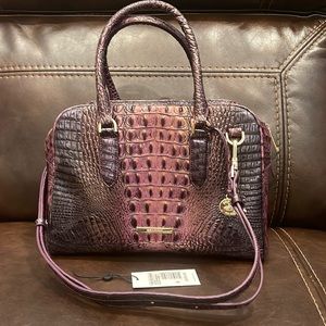 Brahmin Marissa Fig Jam Melbourne Leather Handbag